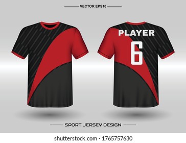 Football Jersey Design Template Corporate Design Stock Vector (Royalty ...