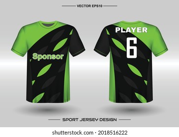 T-shirt sport vector design template, Soccer jersey mockup for football club. uniform front and back view. Clothing Men adult. Can use for printing, branding logo team, squad, match event, tournament