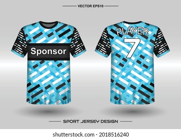 Plantilla de diseño de vectores deportivos de camisetas, parodia de la camiseta para el club de fútbol. vista frontal y posterior uniforme. Ropa Hombres adultos. Se puede usar para imprimir, marcar el equipo del logo, el equipo, el partido, el torneo