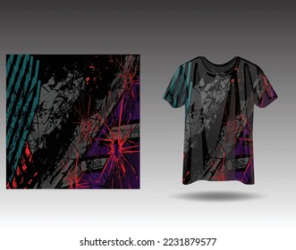 Tshirt sports design for racing, jersey, cycling, football, gaming