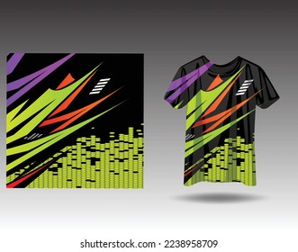 Tshirt sports design for racing, jersey, cycling, football, gaming