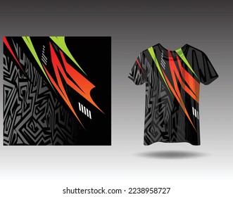 Tshirt sports design for racing, jersey, cycling, football, gaming