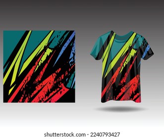 Tshirt sports design for racing, jersey, cycling, football, gaming