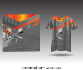 Tshirt sports design for racing, jersey, cycling, football, gaming