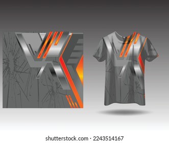 Tshirt sports design for racing, jersey, cycling, football, gaming