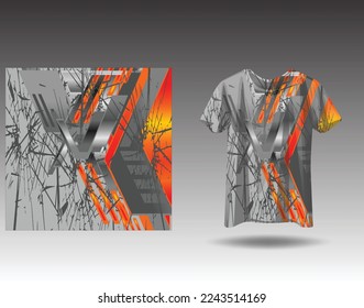 Tshirt sports design for racing, jersey, cycling, football, gaming