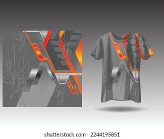 Tshirt sports design for racing, jersey, cycling, football, gaming