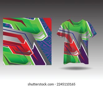 Tshirt sports design for racing, jersey, cycling, football, gaming