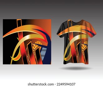 Tshirt sports design for racing, jersey, cycling, football, gaming