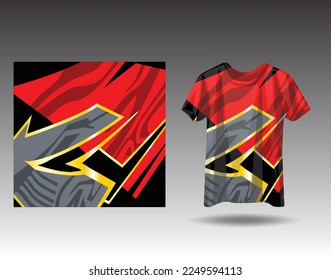 Tshirt sports design for racing, jersey, cycling, football, gaming