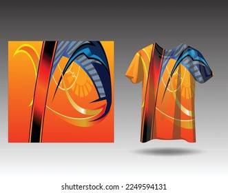 Tshirt sports design for racing, jersey, cycling, football, gaming
