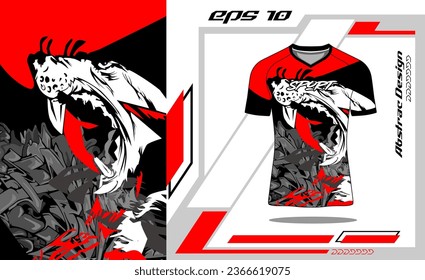 Tshirt sports design for racing jersey cycling football gaming Premium 3D red 