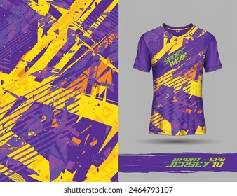 Tshirt sports grunge texture background for soccer jersey, downhill, cycling, football, gaming.