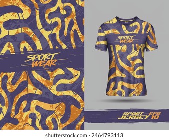 Tshirt sports grunge texture background for soccer jersey, downhill, cycling, football, gaming.