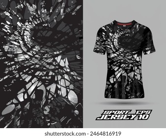 Tshirt sports grunge texture background for soccer jersey, downhill, cycling, football, gaming.