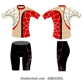 T-shirt sports style, cycling vest design vector on a white background