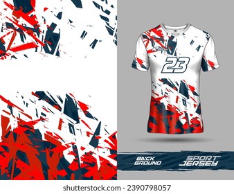 Tshirt sports texture background template for soccer jersey, motocross, cycling, football, gaming.