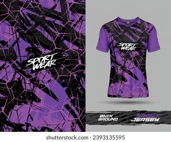 Tshirt sports texture background template for soccer jersey, motocross, cycling, football, gaming.