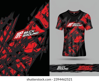 Tshirt sports texture background template for soccer jersey, motocross, cycling, football, gaming.