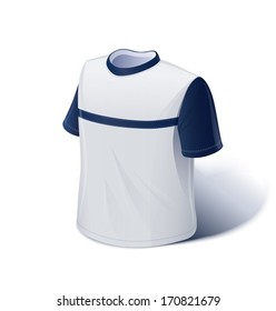 T-shirt. Sports wear. Eps10 vector illustration. Isolated on white background