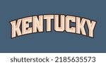 T-shirt stamp logo, Sport wear lettering Kentucky tee print, athletic apparel design shirt graphic print