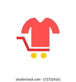 T-shirt store logo template vector icon design
