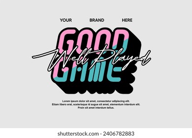 tshirt streetwear modern fashion urban clothing design vector template, suitable for printing