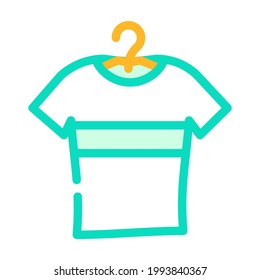 vector de icono de color elegante de camiseta. cartel elegante de la camiseta. ilustración de símbolo aislado