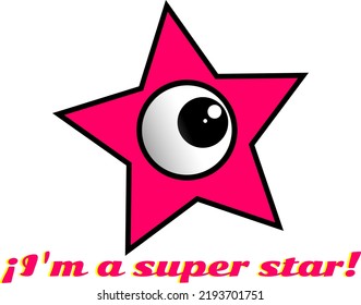 Camiseta Soy un color amarillo rosa super estrella