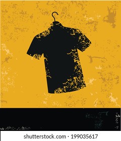 T-shirt symbol,grunge vector