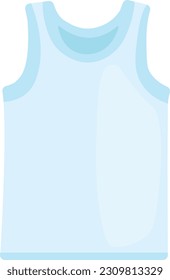T-shirt tank top clothes flat style