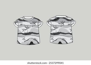 A T-shirt or tee shirt is a kind of shirt which has short sleeves. These sleeves cover the shoulders and the top of the arm, but they do not cover the elbow.