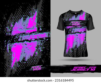 T-shirt template abstract background design for extreme jersey team, racing, cycling, leggings, football, gaming and sport livery.