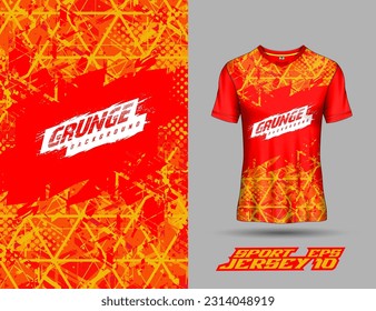 T-shirt template abstract background for extreme jersey team, racing, cycling, leggings, football, gaming and sport livery.