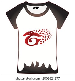 t-shirt template for boy. t-shirt model isolated icon design