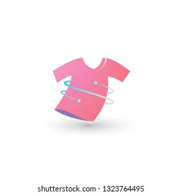 tshirt template design for laundry company or home industries