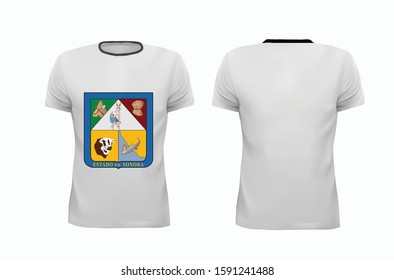 T-shirt template for design on white background. Vector illustration eps 10.