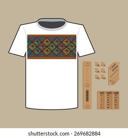 T-shirt template design pattern vector.