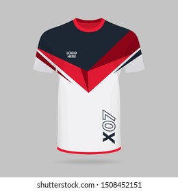 T-shirt Template Design Sport Vector Illustration