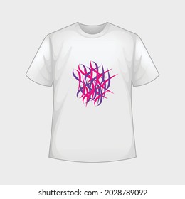 T-shirt template design for vector graphic