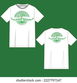 t-shirt template design vector illustration.