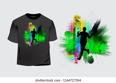 T-Shirt-Vorlage, leicht zu bearbeitende Vektorgrafik