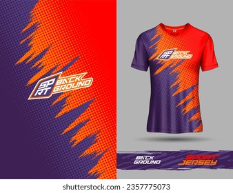 Plantilla de camisetas para el diseño de camisetas de fondo deportivo extremo, fútbol, voleibol, ciclismo