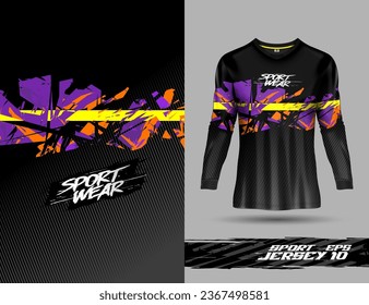 Tshirt template for extreme sports background racing motocross jersey design, soccer, volley ball, cycling
