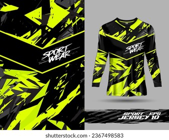 Plantilla de camisetas para carreras de fondo deportivas extremas diseño de camisetas de motocross, fútbol, voleibol, ciclismo