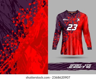 Tshirt template for extreme sports background racing motocross jersey design, soccer, volley ball, cycling