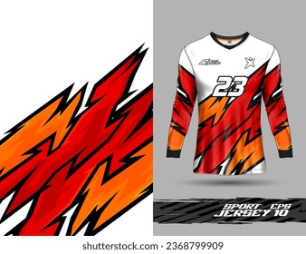 Tshirt template for extreme sports background racing motocross jersey design, soccer, volley ball, cycling