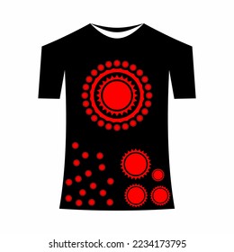 T-shirt template, front, side, back view mockup. Vector eps 10 illustration