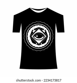 T-shirt template, front, side, back view mockup. Vector eps 10 illustration