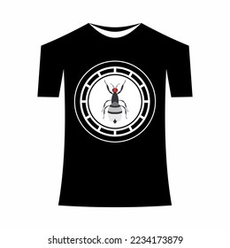 T-shirt template, front, side, back view mockup. Vector eps 10 illustration